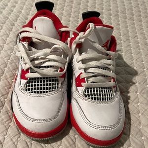 Kids Jordan Red& White Size 11